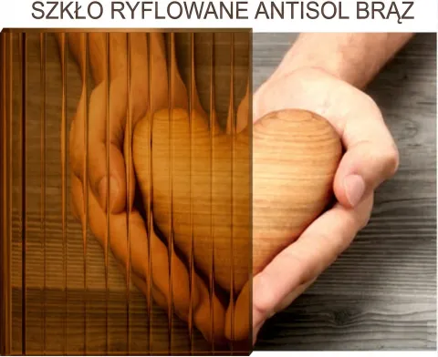 Ryflowana Antisol Brąz